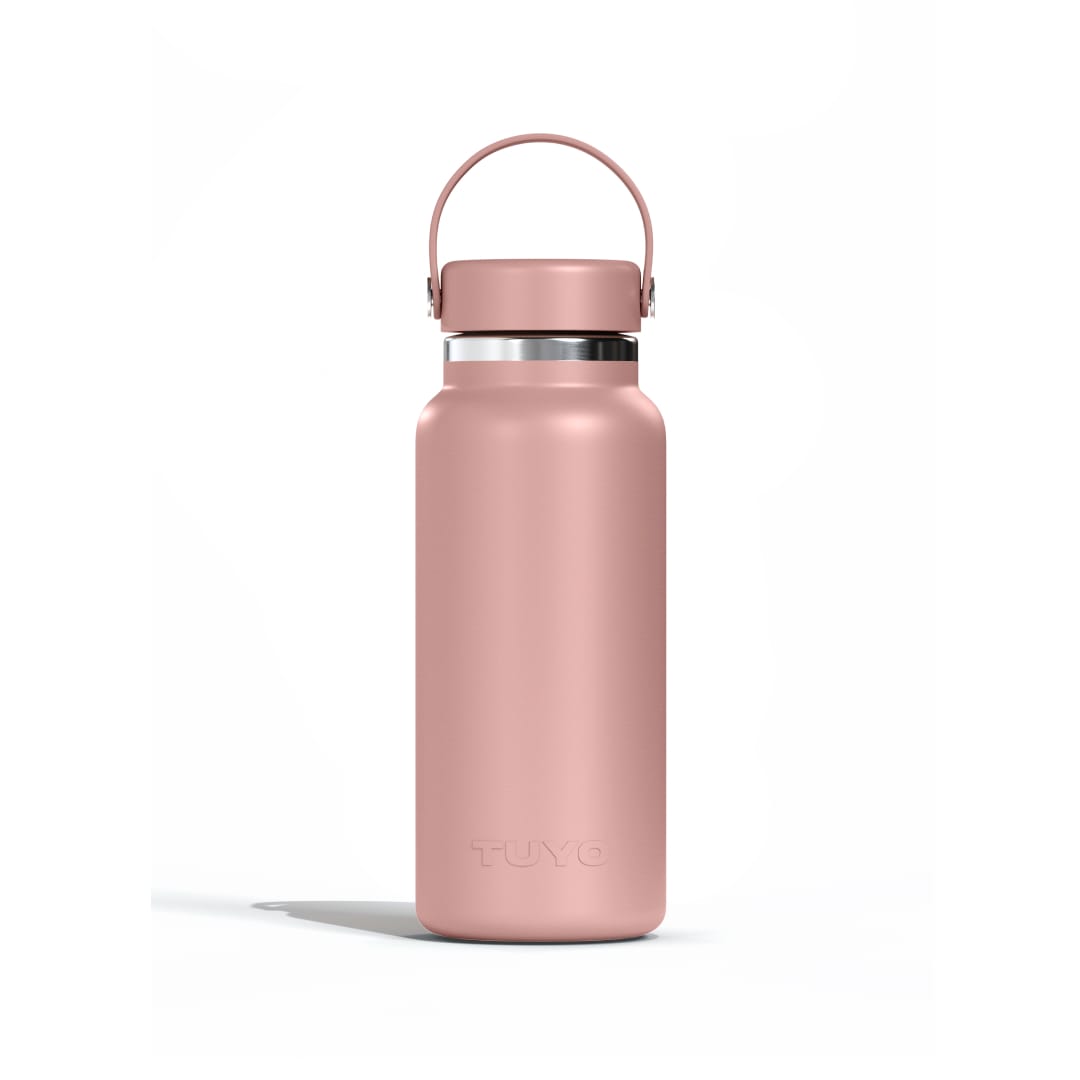 Garrafa térmica #cor_rosa-taupe