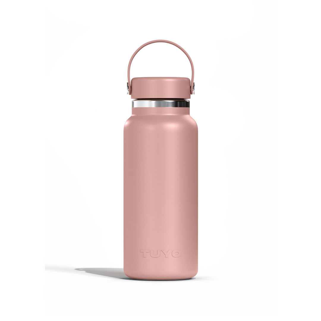 Garrafa térmica #cor_rosa-taupe