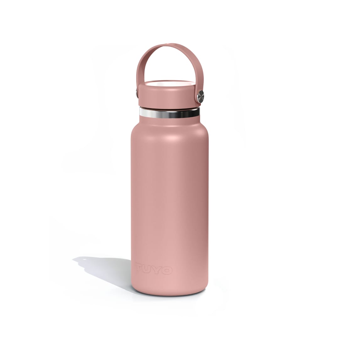 Garrafa térmica #cor_rosa-taupe
