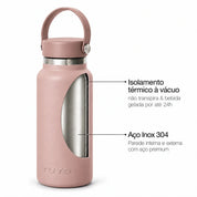 Garrafa térmica #cor_rosa-taupe