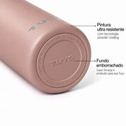 Garrafa térmica #cor_rosa-taupe