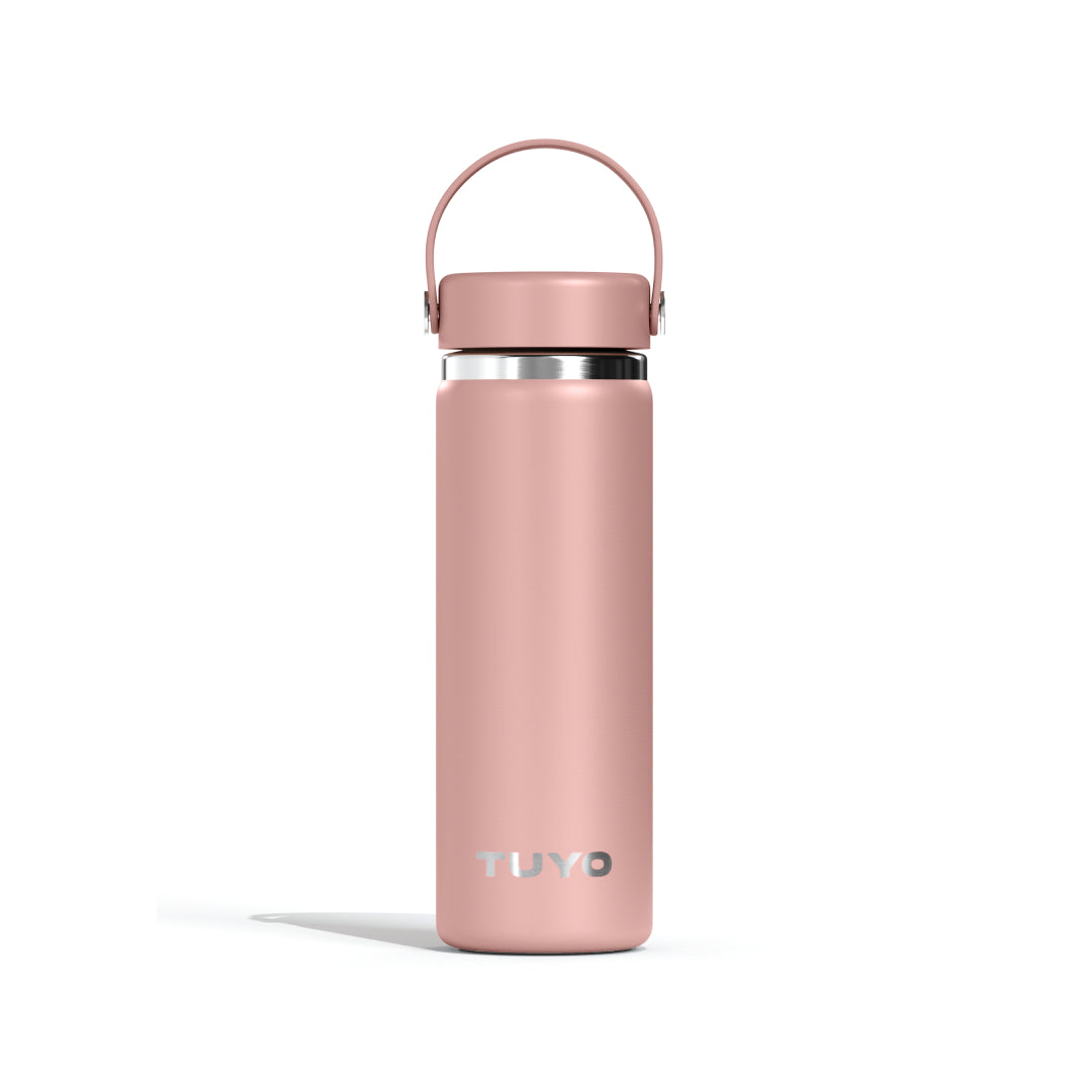 Garrafa térmica #cor_rosa-taupe