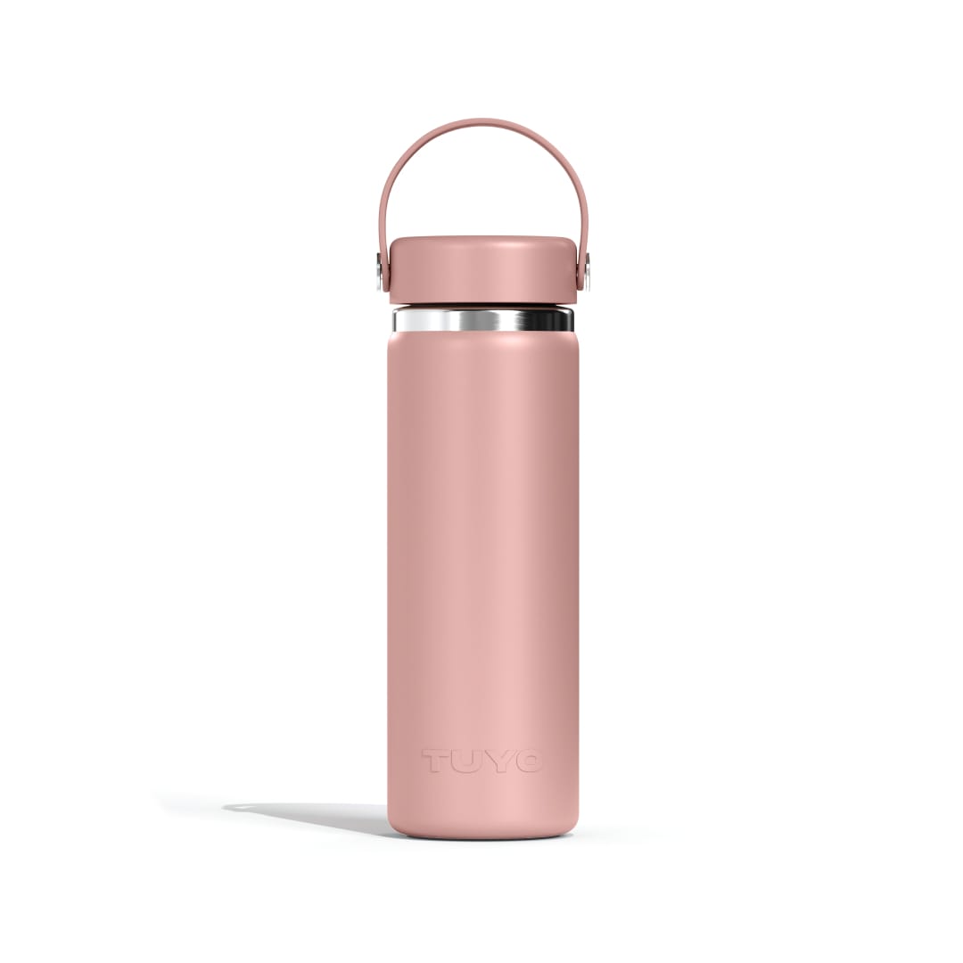 Garrafa térmica #cor_rosa-taupe