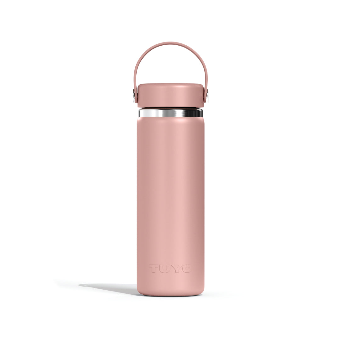 Garrafa térmica #cor_rosa-taupe