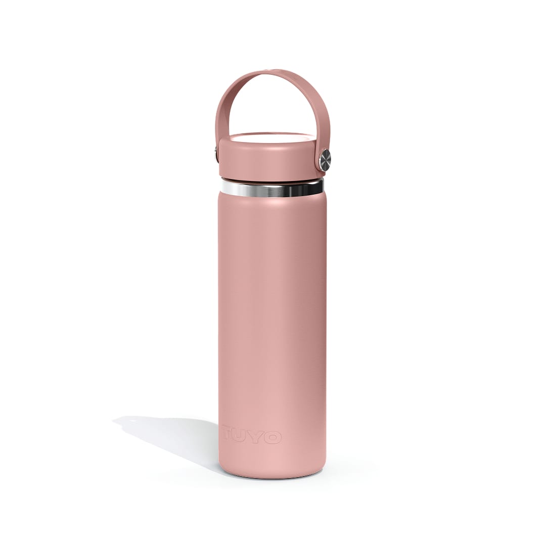 Garrafa térmica #cor_rosa-taupe