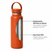 Garrafa térmica #cor_terracota
