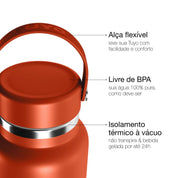 Garrafa térmica #cor_terracota