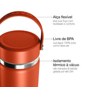 Garrafa térmica #cor_terracota