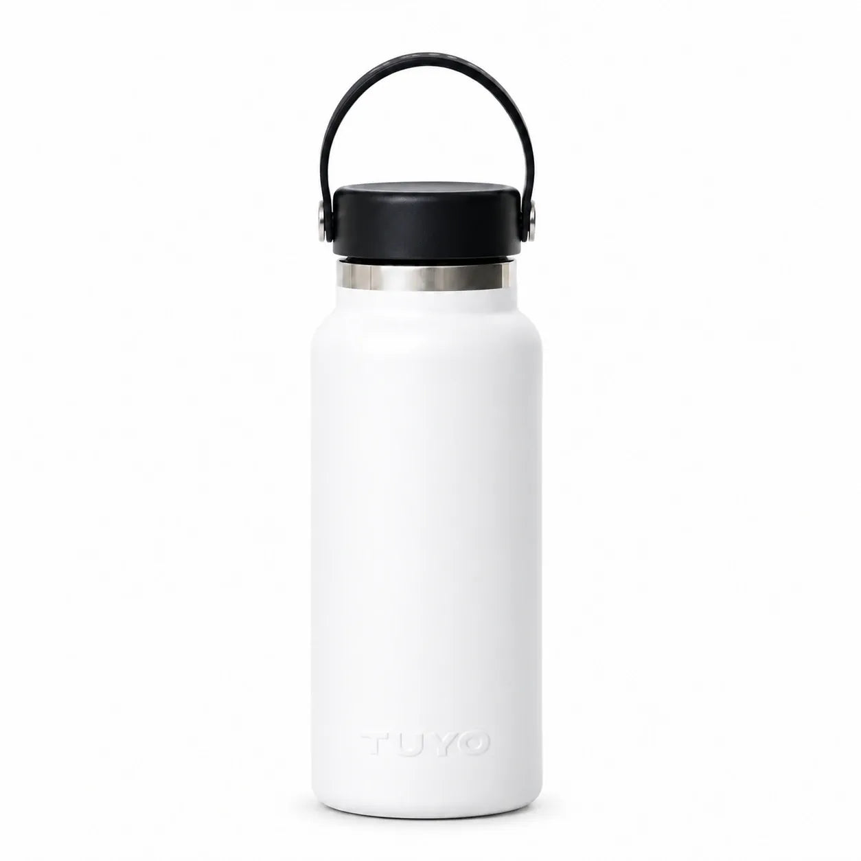Garrafa térmica branca de 1l #cor_white