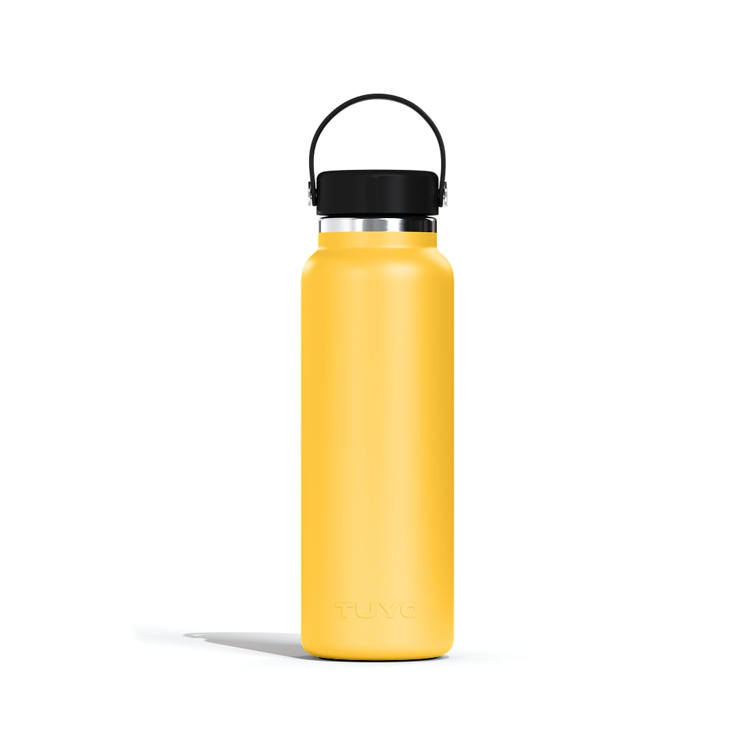 Garrafa térmica um litro e meio #cor_yellow