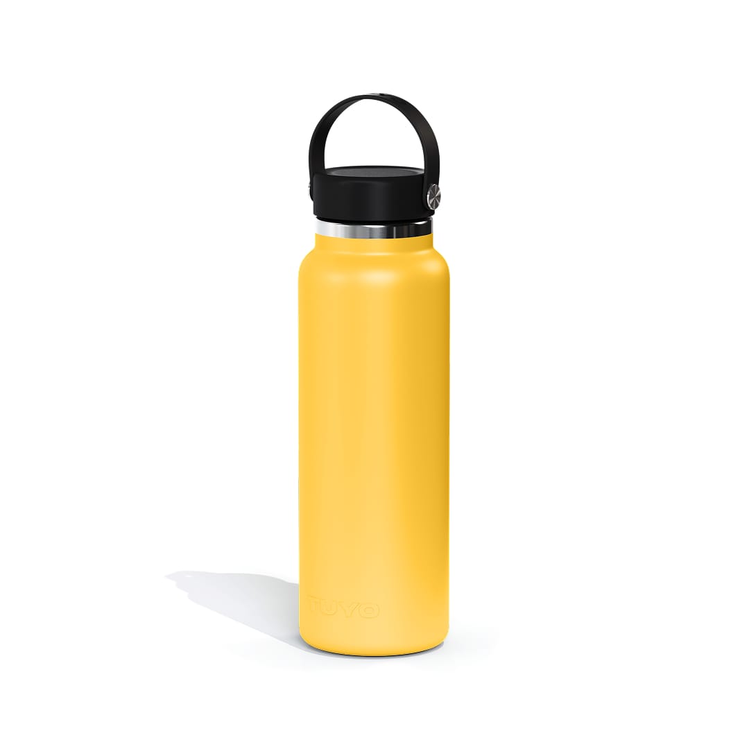 Garrafa térmica um litro e meio #cor_yellow