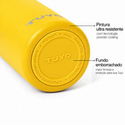 Garrafa térmica um litro e meio #cor_yellow
