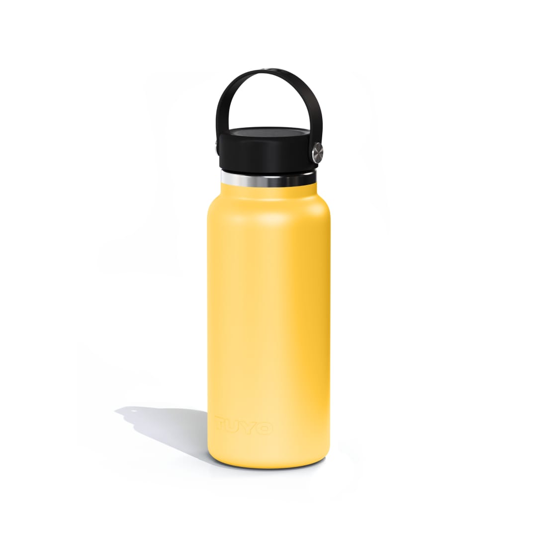 Garrafa térmica amarela de 1l #cor_yellow