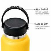 Garrafa térmica amarela de 1l #cor_yellow