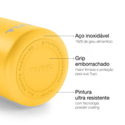 Garrafa térmica amarela de 1l #cor_yellow