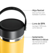 Garrafa térmica #cor_yellow