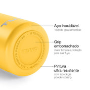 Garrafa térmica #cor_yellow